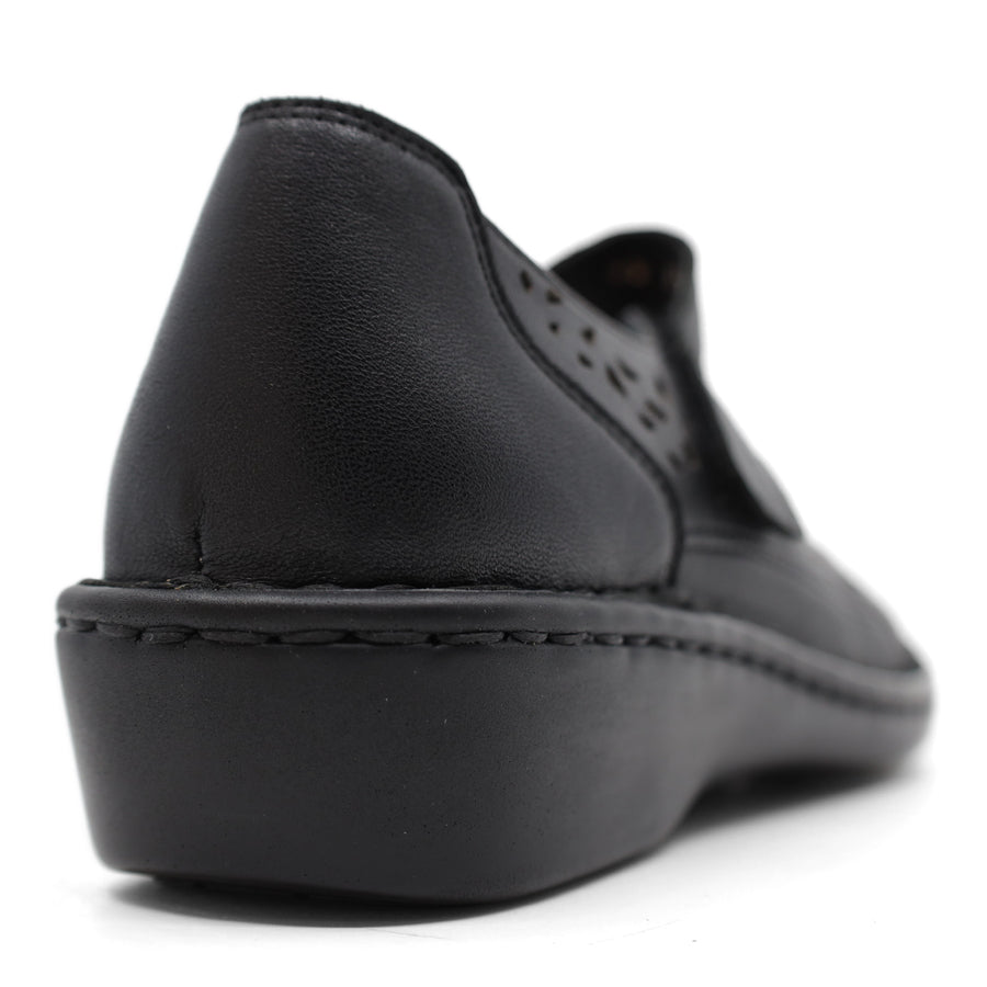 back of shoe black