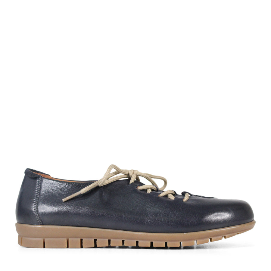 SIDE VIEW BLUE LACE UP CASAUL FLAT 